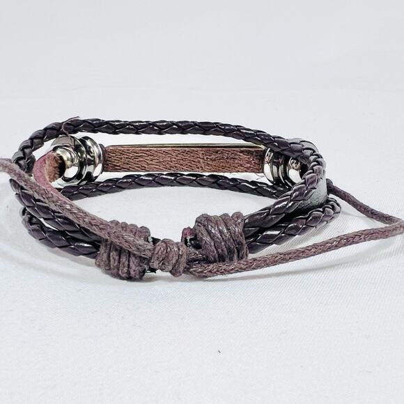 Where Ther es a Will Ther es a Way Bracelet Leather Gold Brown Inspirational New - Picture 5 of 5